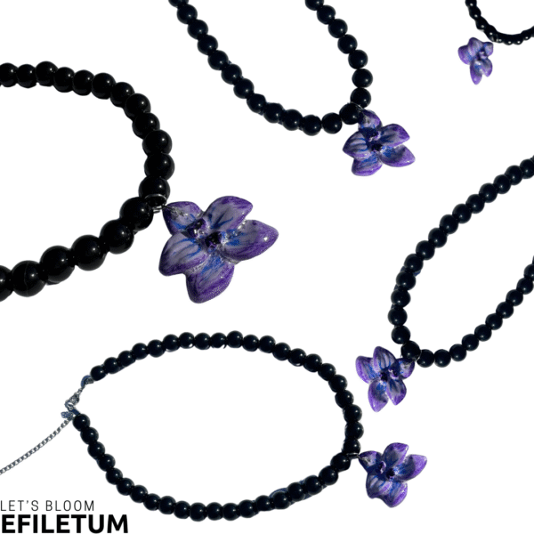 NASZYJNIK STORCZYK FIOLET