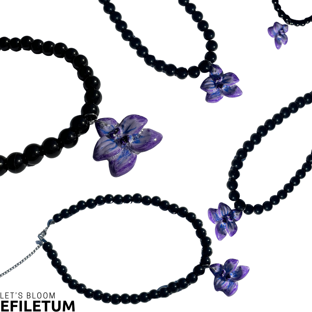 NASZYJNIK STORCZYK FIOLET