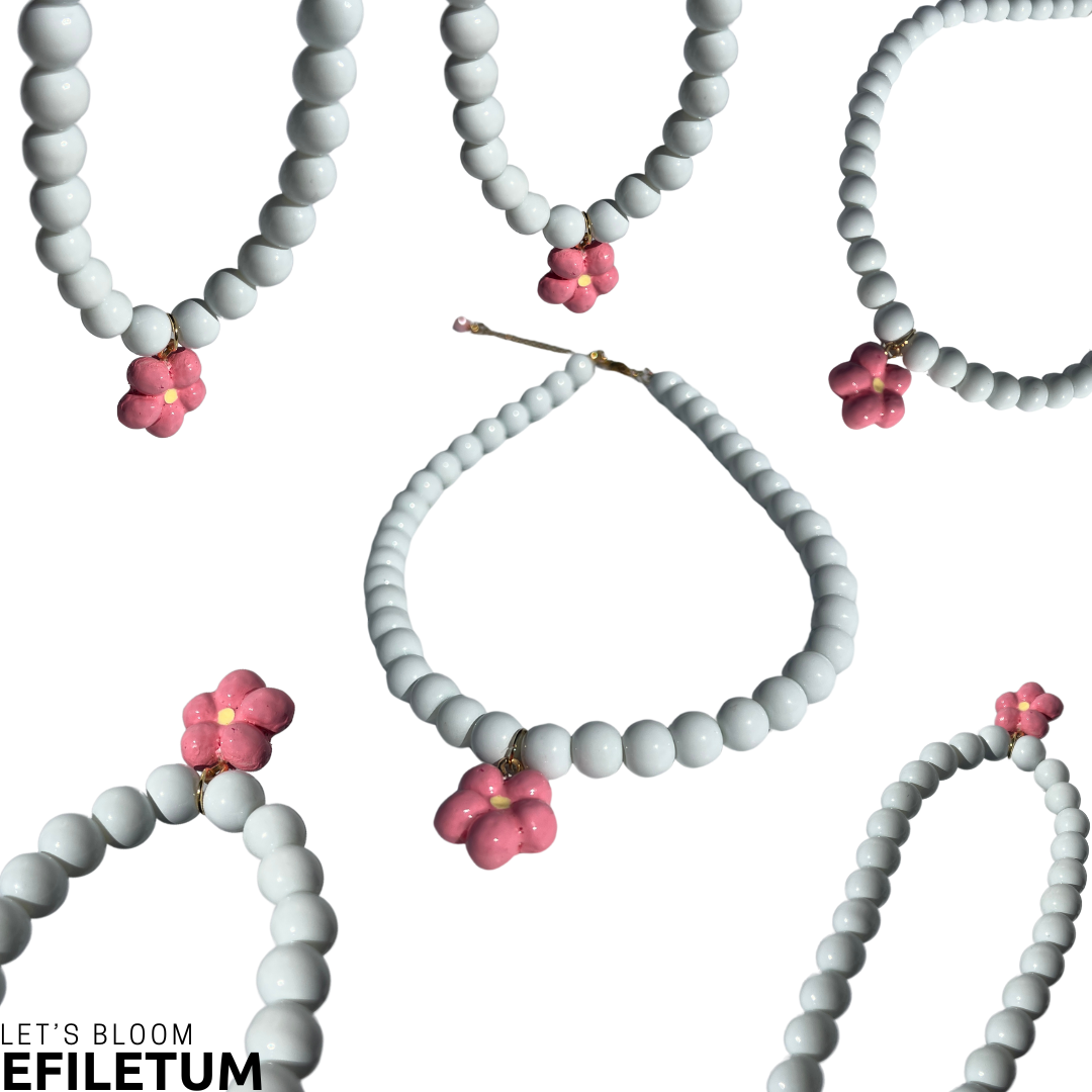 NASZYJNIK KWIATEK RÓŻ