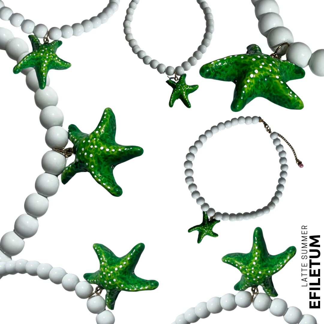 NASZYJNIK STARFISH ZIELONY