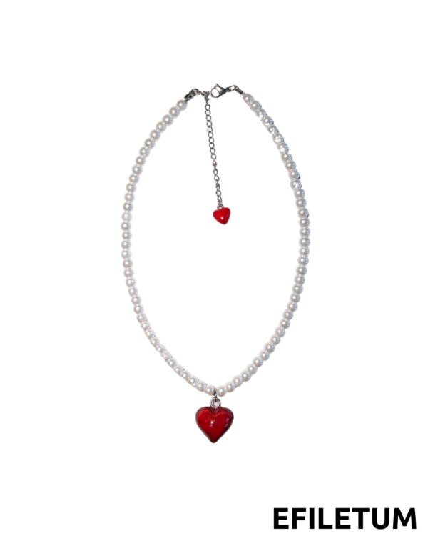 NASZYJNIK CZERWONE SERCE