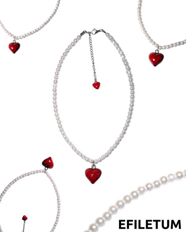 NASZYJNIK CZERWONE SERCE